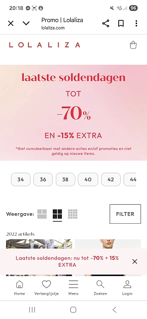 Lola Liza: 15% extra op de solden voor members