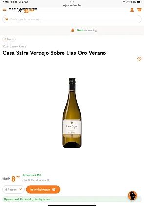 Casa Safra Verdejo Sobre Lías Oro Verano