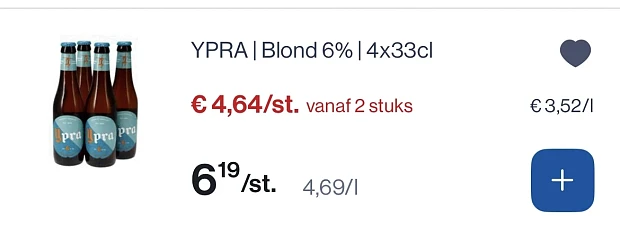 Gratis 2 flesjes Le fort bij aankoop van Omer, Le fort en ypra