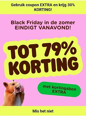 Black Friday zomer tot -79%