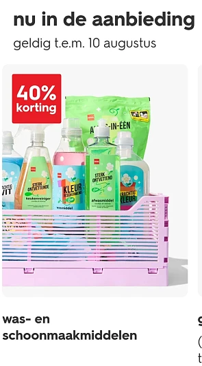 -40% HEMA was- en schoonmaakmiddelen