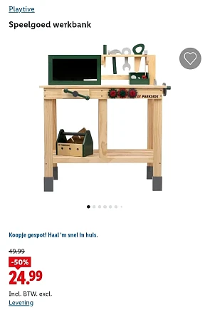 Playtive Speelgoed werkbank -50%