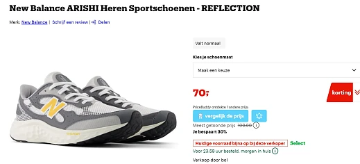 New Balance ARISHI Heren Sportschoenen voor €70 ipv €100