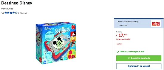 -60% Jumbo Dessineo Disney 🌈 Dreamland