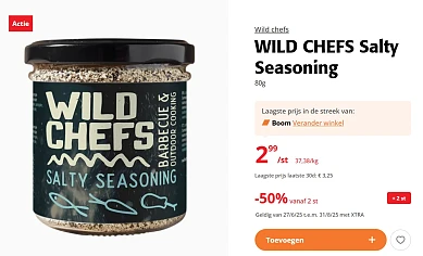 Wild Chef's Kruidenmix met 50% korting