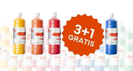 Plakkaatverf 🎨 3+1 gratis