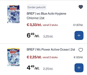 Bref toiletblokjes -50%