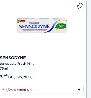 Sensodyne in promo