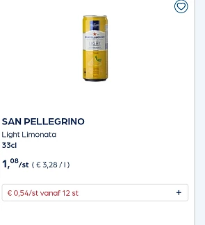 SAN PELLEGRINO Light 50% goedkoper