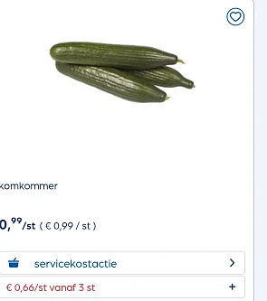 Komkommer in promo