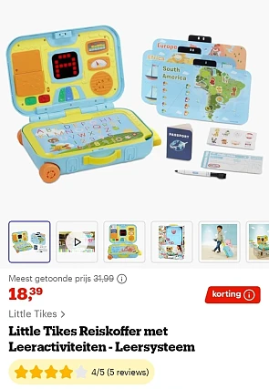 Little Tikes Reiskoffer met Leeractiviteiten -43%