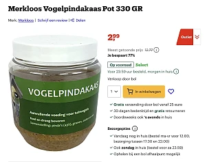 Vogelpindakaas