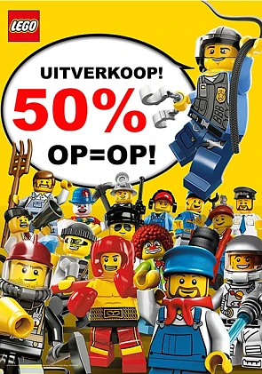 LEGO aan -50% bij Brickshop