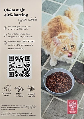 Just Russel: 30% korting + gratis zalmolie