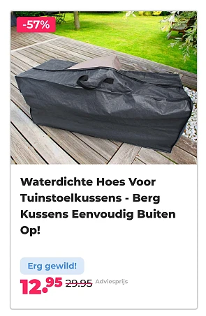Waterdichte hoes voor tuinkussens -57% op voordeelvanger.nl