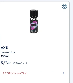 Axe in promo
