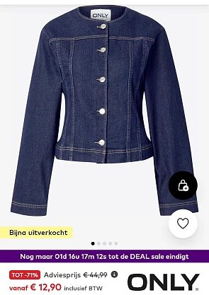 Only tussenjas in nachtblauw maat M -71% op aboutyou.be