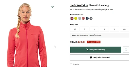 Jack Wolfskin dames fleece -70%