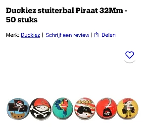 Duckiez stuiterballen Piraat