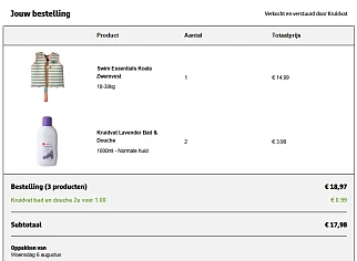 Baby zwemvest goedkoop👶🧼 Kruidvat bad & douche 2e voor €1