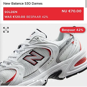 New balance sneaker -42%