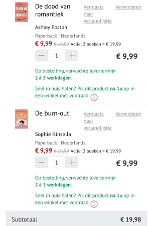 2 boeken voor €19,99