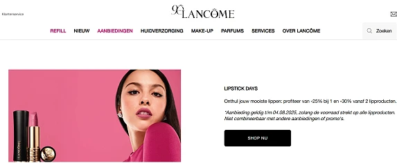 Lipstick days💄 -30% bij 2 stuks en 3 gratis staaltjes