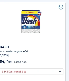 Dash waspoeder in promo