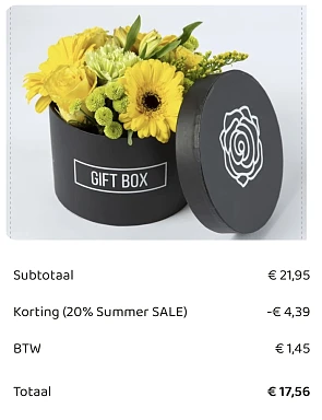 Kortingscode bloomgift