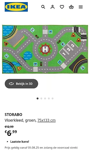 STORABO Vloerkleed voor kinderen