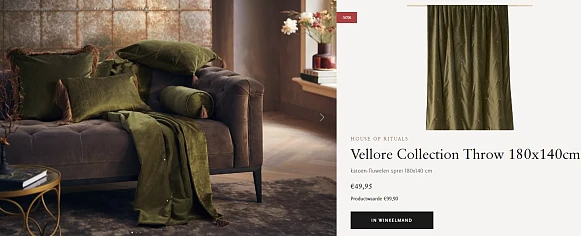 -50% op luxe sprei bij Rituals
