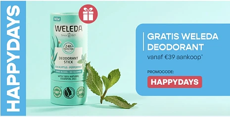 Gratis Weleda deodorant stick t.w.v. €10,99