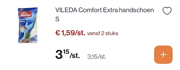 Vileda sponzen, handschoenen -50%