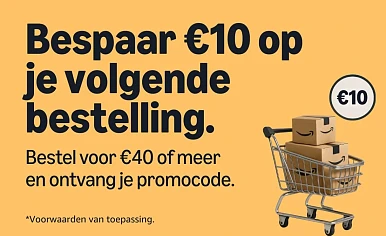 10€ kortingscode bij aankoop €40 amazon nl