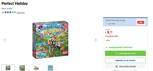 Bordspel perfect holiday -60%