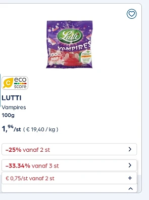 Lutti -25% extra