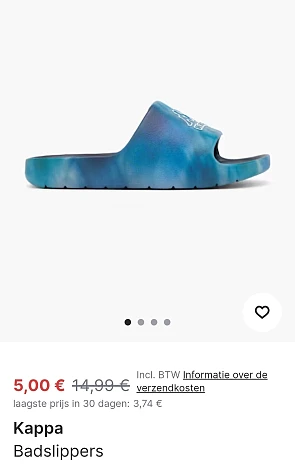 Kappa badslippers -66% op vanharen.be