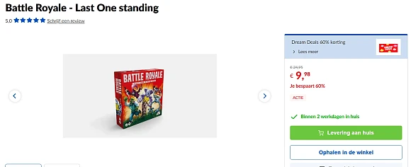 Bordspel Battle Royale - Last One standing -60%