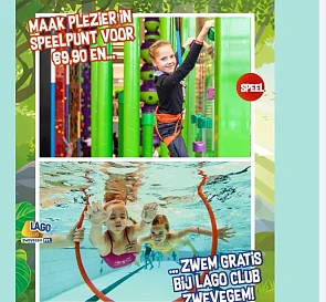 Speel bij Speelpunt Zwevegem en zwem gratis bij LAGO