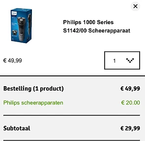 Philips scheerapparaat deal