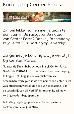 Tot 30% korting op je Center Parcs verblijf