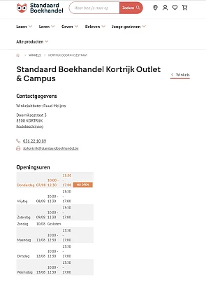 StandaardBoekhandel outlet kortrijk