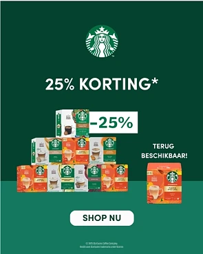 25% korting op Starbucks® by NESCAFÉ Dolce Gusto