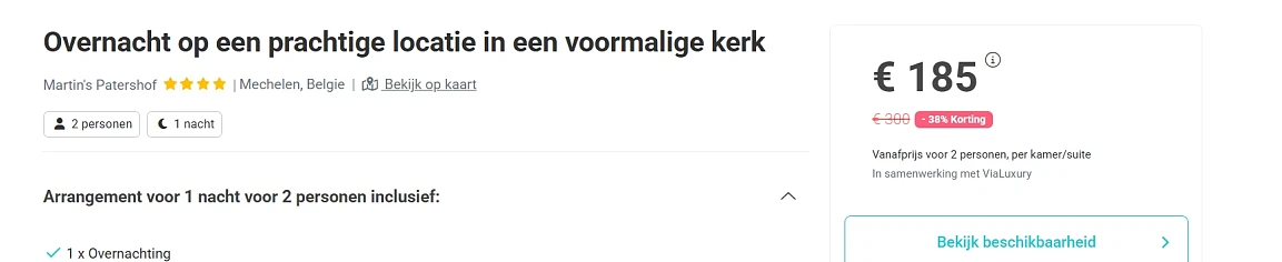 Overnacht op een prachtige locatie in een voormalige kerk