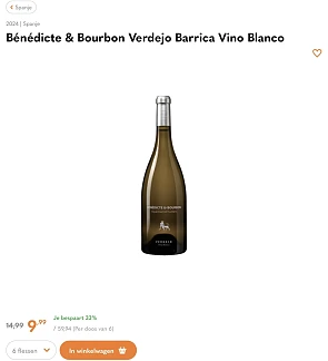 Bénédicte & Bourbon Verdejo Barrica