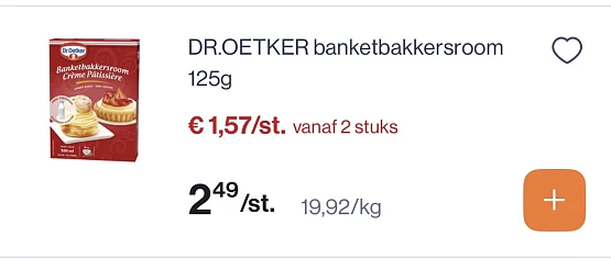 Dr oetker banketbakkersroom en gebaksglazuur in promo