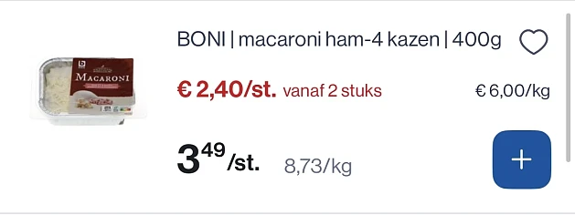 Boni macaroni ham - 4 kazen 400 gram in promo
