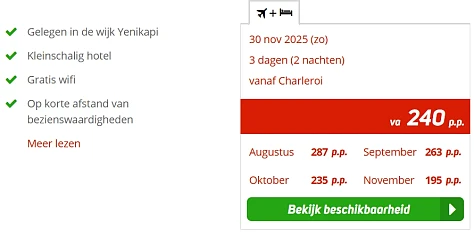 Citytrip Istanbul voor € 240 p.p. incl. ontbijt gespot! ✈️
