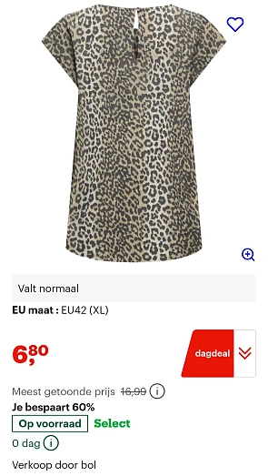 Dagdeal bij bol.com tot -70% op o.a. only Blouses, jack&Jones t-shirt, ..