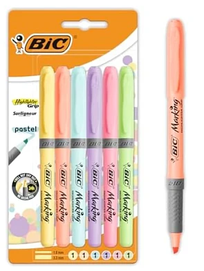 Bic markeerstiften pastel -72%